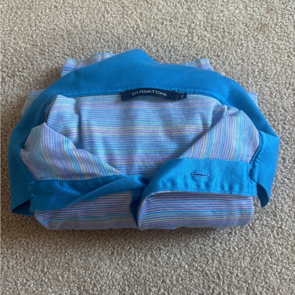 Bugatchi Vibrant Multicolor Striped Polo